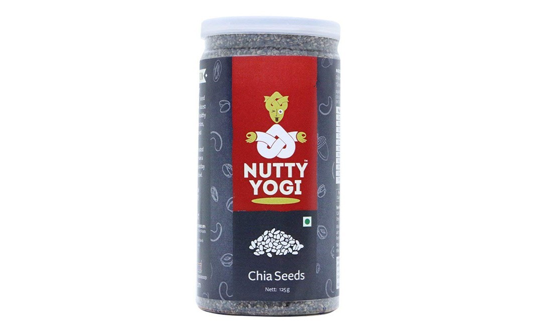Nutty Yogi Chia Seeds    Plastic Jar  125 grams